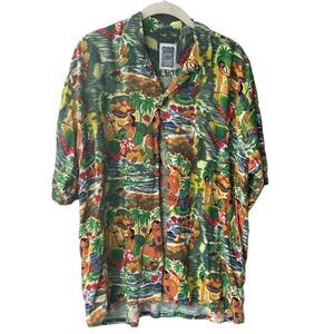 Ocean Current Vintage Rare Hawaiian Shirt Size L